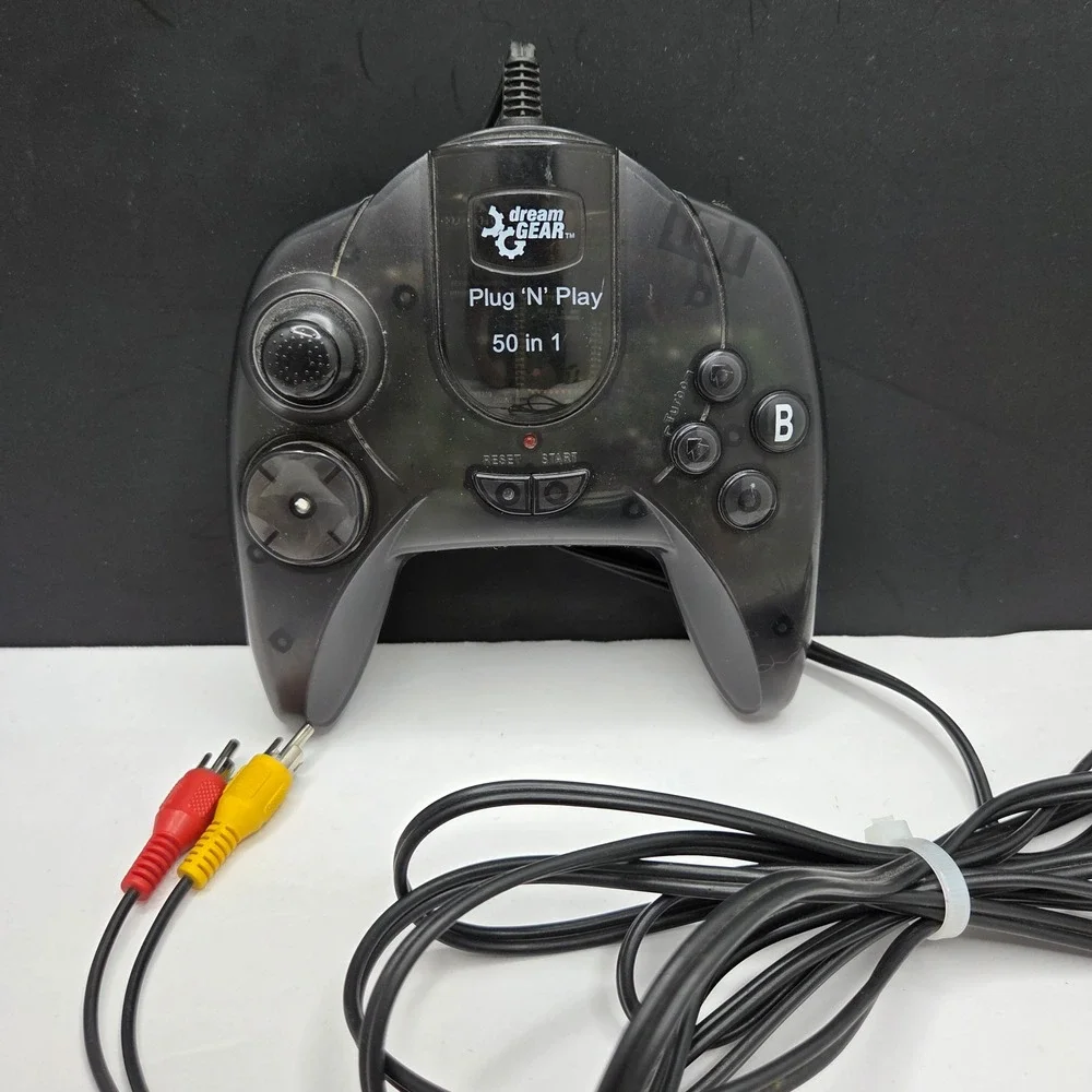DreamGEAR Plug N Play 50 in 1 TV Game Console DGUN-853 Smoke Black Retro